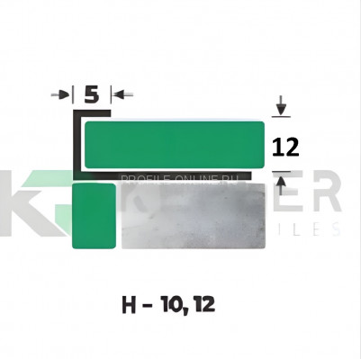 L-образный профиль 12х5 мм из нержавеющей стали SS 304 FSBP130-12 P S.S.304 полированный 2.7 м