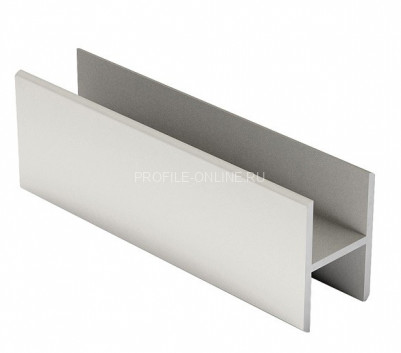 H-профиль алюминиевый под 4 мм ОП-501 АД31 Т1-3000 3 м