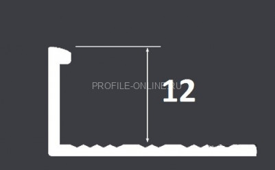 Профиль L-образный гибкий 12 мм (LPG 12) Cezar PVL06 L латунь полированная 2,5 м