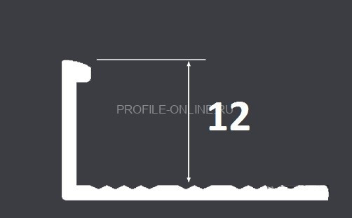 Профиль L-образный гибкий 12 мм (LPG 12) Cezar PVL06 L латунь полированная 2,5 м
