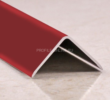 Алюминиевый уголок 30х30 мм PV65-30 бордовый Ral 3011 2,7 м