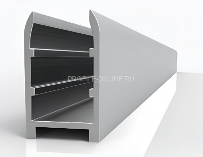 Установочный профиль алюминиевый под HLP панель 12 мм Диал СТП-117 серебро 3 м