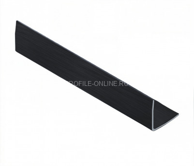 Уголок из нержавеющей стали 10х10 мм NEEXY PVS98-18 BBL черный браш блестящий 2.7 м
