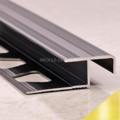 Алюминиевый профиль закладной закладной угловой ПО-183 золото глянец 2,7 м