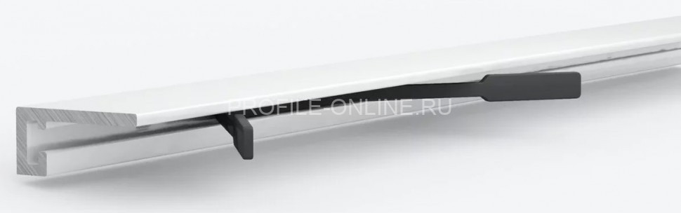 Алюминиевый микроплинтус скрытого монтажа 5х15 мм Laconistiq micro 15 classic белый 245 см