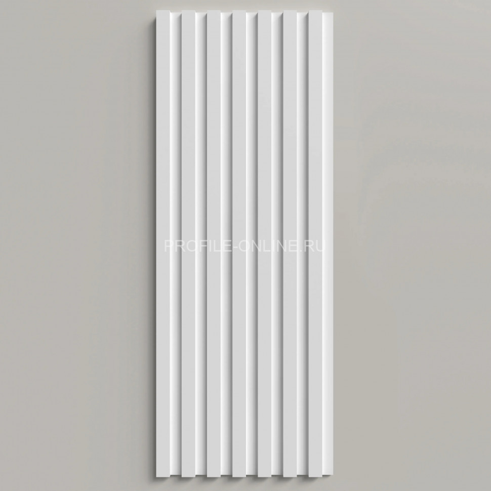 Отделочная стеновая декоративная панель 3D 150х10х2000 мм Decor-Dizayn DD931 из полистирола белая, под покраску 2 м