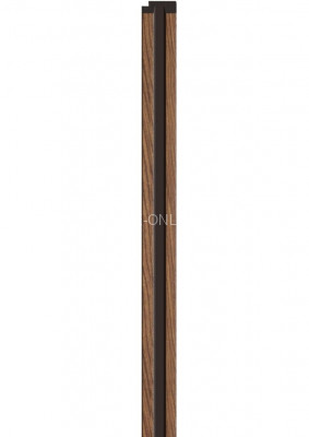 Правая планка-рейка для стеновой реечной панели VOX LINERIO S-LINE мокка 2650х35х12 мм
