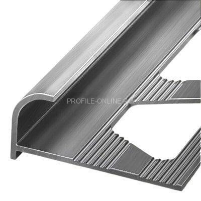 Алюминиевый С-образный профиль 10 мм ПО-10 шлифованный 2.7 м