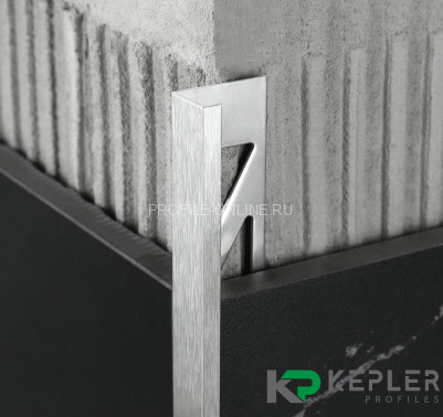 L-образный профиль 12х5 мм из нержавеющей стали SS 304 FSBP130-12 S S.S.304 сатинированный 2.7 м