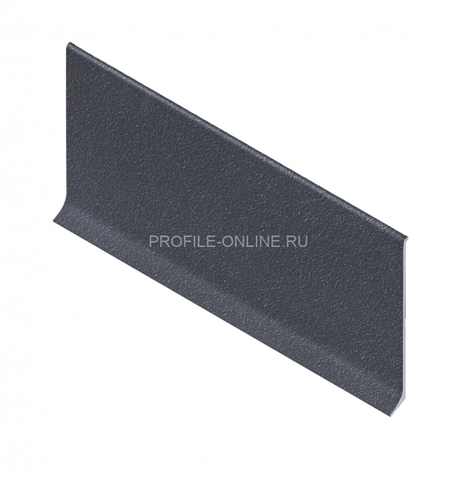 Плинтус для пола из алюминия 40мм NEEXY AKBD40-SA муар антрацит 2.5м