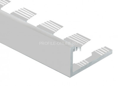 Алюминиевый профиль L-образный гибкий 10 мм PV05-02 серебро матовое 2,7 м