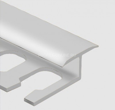 Алюминиевый Т-образный профиль гибкий закладной 16 мм PV42-00 натуральный 2,7 м