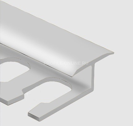 Алюминиевый Т-образный профиль гибкий закладной 16 мм PV42-00 натуральный 2,7 м