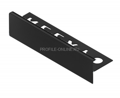 F-образный профиль алюминиевый 10 мм NEEXY PV53-18 MBL черный матовый 2.7 м