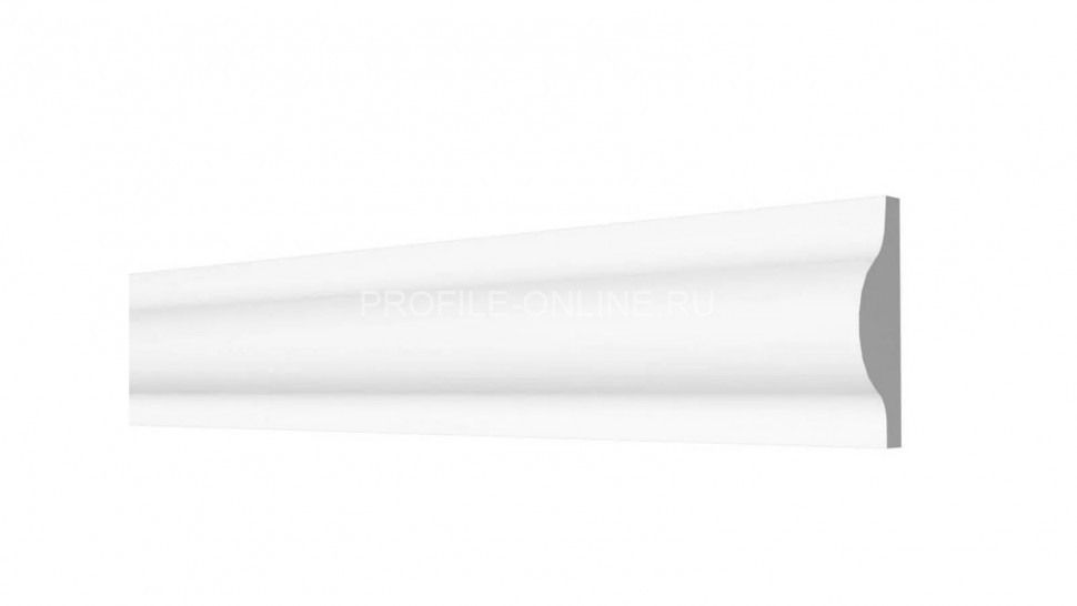 Декоративный молдинг 26х12 мм Decor-Dizayn DD10 полистирол белый, под покраску 2 м