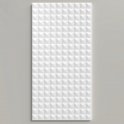 Отделочная стеновая декоративная панель 3D 200х10х3000 мм Decor-Dizayn DD932(3m) из полистирола белая, под покраску 3 м