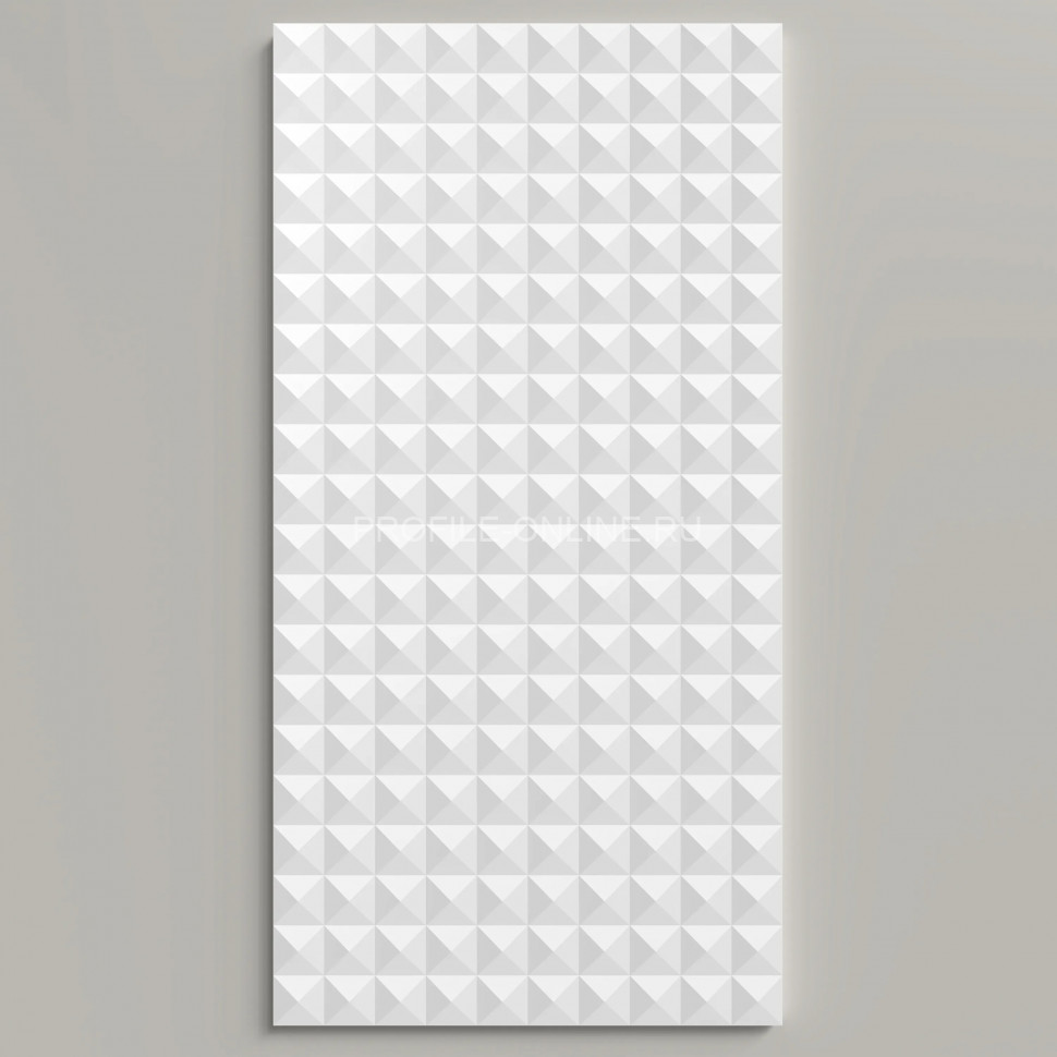 Отделочная стеновая декоративная панель 3D 200х10х3000 мм Decor-Dizayn DD932(3m) из полистирола белая, под покраску 3 м