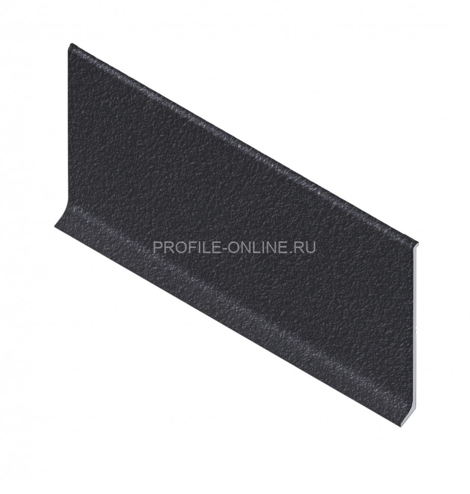 Плинтус для пола из алюминия 40мм NEEXY AKBD40-SBL муар черный 2.5м
