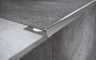 Нержавеющий П-профиль окантовочный стальной 15 мм FPL 15 P полированная сталь 270 см