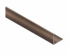 Алюминиевый уголок отделочный 10х10 мм NEEXY PV60-11-BB коричневый блестящий 2.7м