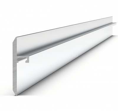 Алюминиевый порожек стыковочный для пола 38х11 мм Диал 9155 серебро 3 м