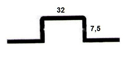 Омега-профиль алюминиевый ОП-001 АД31 Т1-3000 3 м