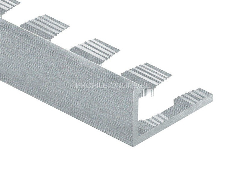 Алюминиевый профиль L-образный гибкий 10 мм PV05-03 серебро блестящее 2,7 м