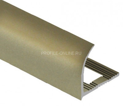 Алюминиевый С-образный профиль 10 мм PV23-16 титан матовый 2,7 м