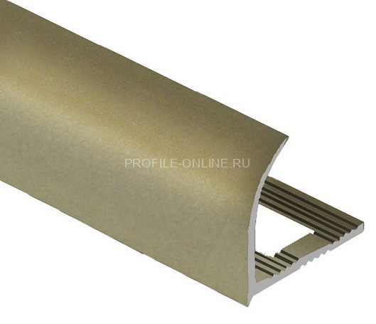 Алюминиевый С-образный профиль 10 мм PV23-16 титан матовый 2,7 м