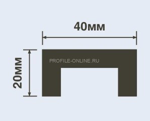 Молдинг под подсветку 20х40 мм HiWood LB40 белый 200 см