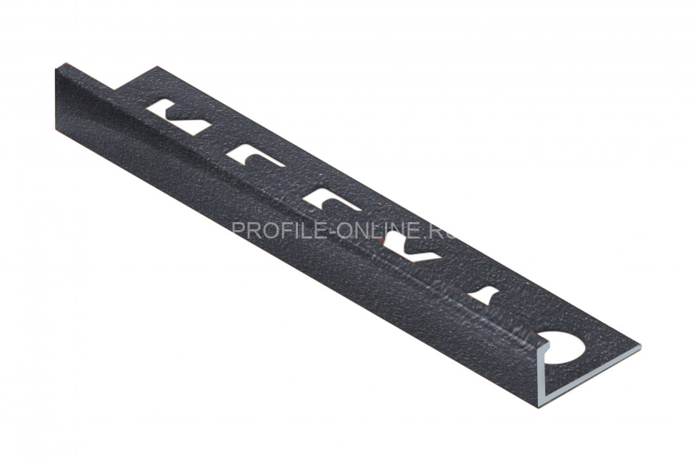 L-образный профиль алюминиевый 8 мм NEEXY PV01-44 SA муар антрацит 2.7 м