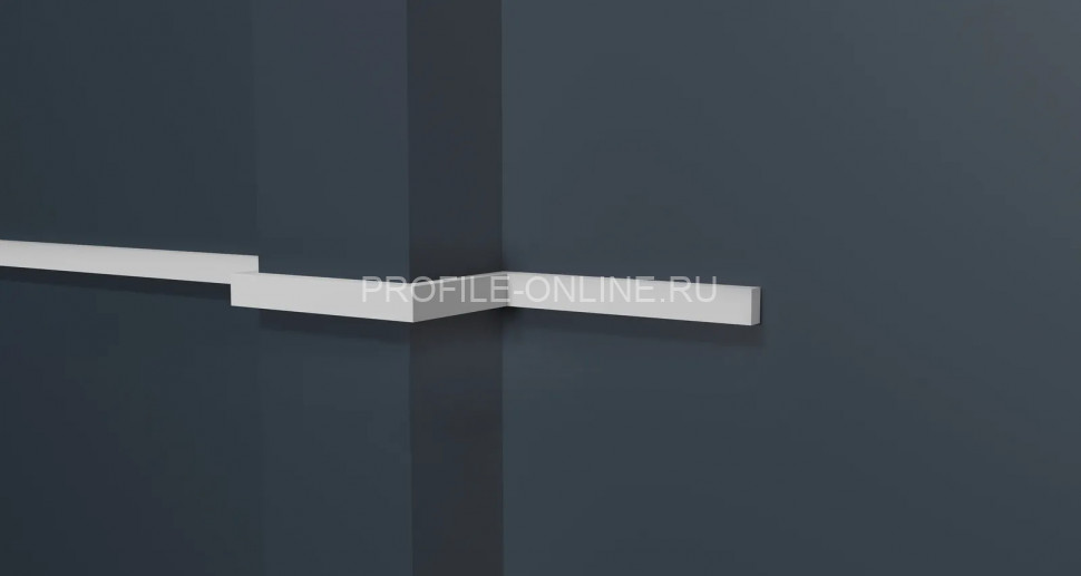 Декоративный молдинг 10х6 мм Decor-Dizayn DD632 полистирол белый, под покраску 2 м