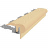 Закладной угловой профиль противоскользящий с резиновой вставкой Fm-12мм бежевый 2,7 м