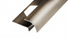 Алюминиевый закладной профиль для наружних углов 10х10 мм ПО-10х10 бронза светлая глянец 2.7 м