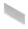 Плинтус для пола из алюминия 40мм NEEXY AKBD40-SW муар белый 2.5м