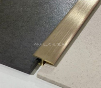 Латунный Т-профиль 14 мм Progress Profiles PCROS 149 шлифованный 2,7 м