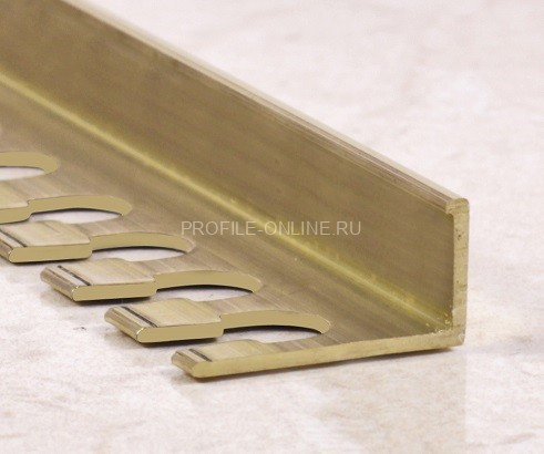 Профиль L-образный гибкий 15 мм (LPG 15) Cezar PVL77 L латунь полированная 3,0 м