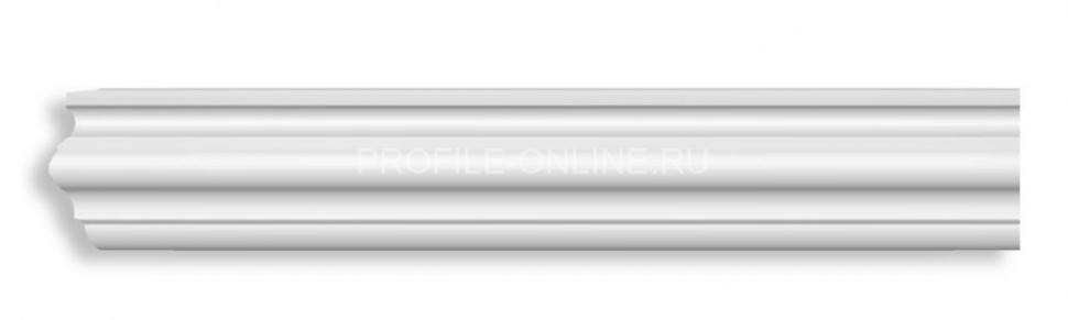 Молдинг гладкий DECOMASTER 97022 (65x21x2400) из полиуретана, белый под покраску