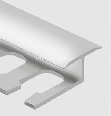 Алюминиевый Т-образный профиль гибкий закладной 16 мм PV42-02 серебро матовое 2,7 м