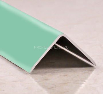 Алюминиевый уголок 30х30 мм PV65-33 бирюзовый Ral 6027 2,7 м