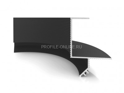 Радиусный элемент на внешний угол D005.2 R100 мм Decaro D005.2R100 черный