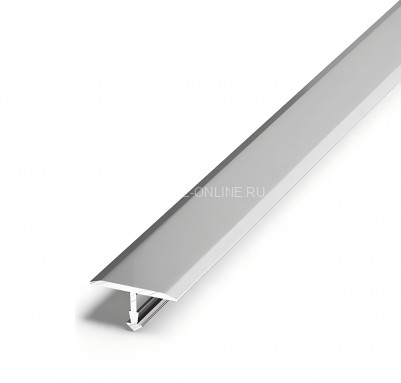 Т-профиль из алюминия 26 мм Евротрим Т-26 7334.01 серебро 300 см