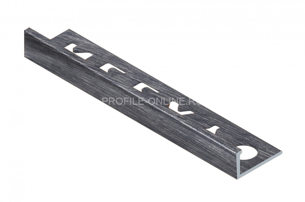 L-образный профиль алюминиевый 8 мм NEEXY PV01-45 BBS-D серебро блестящее браш 2.7 м