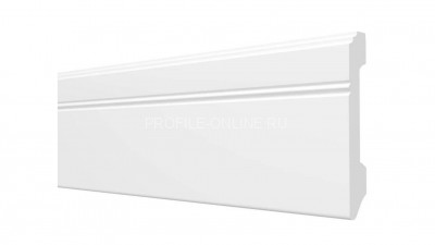 Напольный плинтус 108х12 мм Decor-Dizayn DD105 полистирол белый, под покраску 2 м