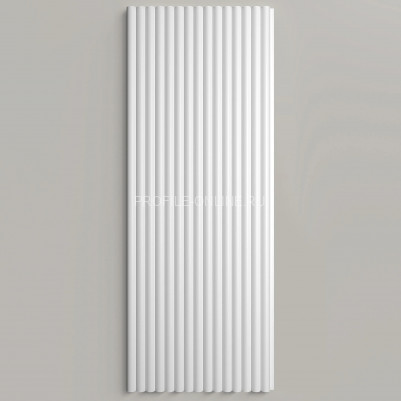 Отделочная стеновая декоративная панель 3D 150х9.7х3000 мм Decor-Dizayn DD933(3m) из полистирола белая, под покраску 3 м