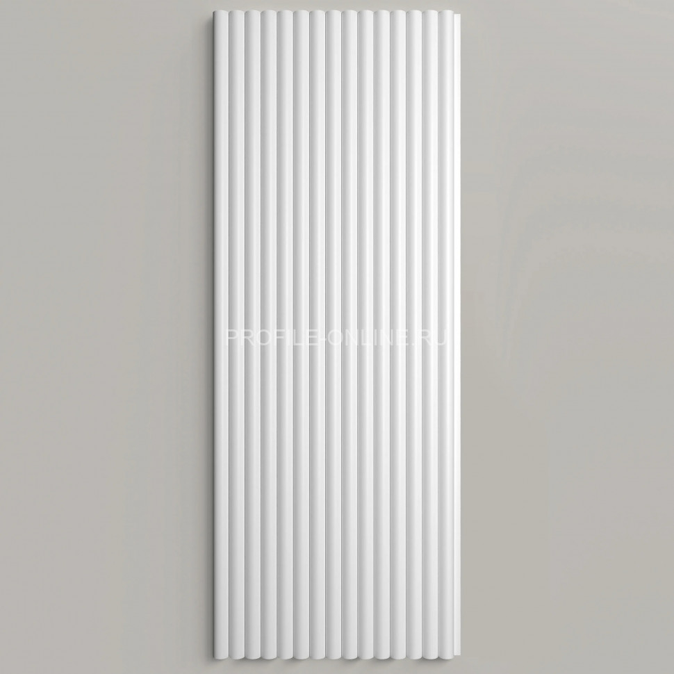 Отделочная стеновая декоративная панель 3D 150х9.7х3000 мм Decor-Dizayn DD933(3m) из полистирола белая, под покраску 3 м