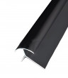 Алюминиевый закладной профиль для наружних углов 10х10 мм ПО-10х10 черный матовый 2.7 м