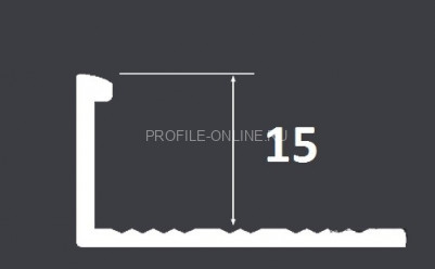 Профиль L-образный гибкий 15 мм (LPG 15) Cezar PVL77 LN латунь натуральная 2,0м