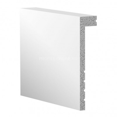 Плинтус напольный DECOMASTER D171ДМ (100x22x2000) ударопрочный, белый, под покраску
