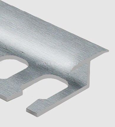 Алюминиевый Т-образный профиль гибкий закладной 16 мм PV42-03 серебро блестящее 2,7 м